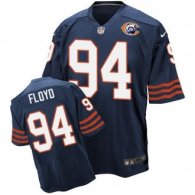 Nike Bears -94 Leonard Floyd Navy Blue Throwback Stitched NFL Elite Jersey
