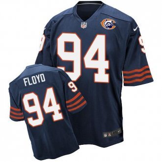 Nike Bears -94 Leonard Floyd Navy Blue Throwback Stitched NFL Elite Jersey