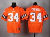 Nike Cleveland Browns -34 Isaiah Crowell Orange Alternate Men's Stitched NFL Elite Jersey