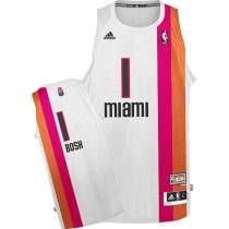 Miami Heat -1 Chris Bosh White ABA Hardwood Classic Stitched NBA Jersey Miami Heat -1 Chris Bosh White ABA Hardwood Classic Stitched NBA Jersey