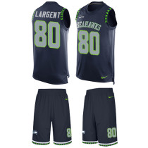 Seahawks -80 Steve Largent Steel Blue Team Color Stitched NFL Limited Tank Top Suit Jersey Seahawks -80 Steve Largent Steel Blue Team Color Stitched NFL Limited Tank Top Suit Jersey