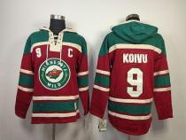 Minnesota Wild -9 Mikko Koivu Red Sawyer Hooded Sweatshirt Stitched NHL Jersey Minnesota Wild -9 Mikko Koivu Red Sawyer Hooded Sweatshirt Stitched NHL Jersey