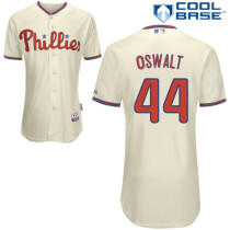 Philadelphia Phillies #44 Oswalt Stitched Cream MLB Jersey Philadelphia Phillies #44 Oswalt Stitched Cream MLB Jersey