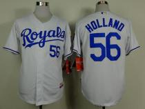 Kansas City Royals -56 Greg Holland White Cool Base Stitched MLB Jersey Kansas City Royals -56 Greg Holland White Cool Base Stitched MLB Jersey