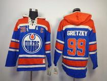 Edmonton Oilers -99 Wayne Gretzky Light Blue Sawyer Hooded Sweatshirt Stitched NHL Jersey Edmonton Oilers -99 Wayne Gretzky Light Blue Sawyer Hooded Sweatshirt Stitched NHL Jersey