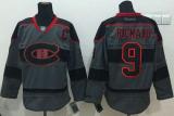 Montreal Canadiens -9 Maurice Richard Charcoal Cross Check Fashion Stitched NHL Jersey