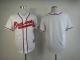 Atlanta Braves Blank White Cool Base Stitched MLB Jersey