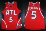 Revolution 30 Atlanta Hawks -5 DeMarre Carroll Red Stitched NBA Jersey