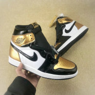Authentic Air Jordan 1 Retro High OG Gold
