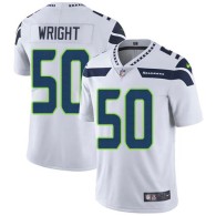 Nike Seahawks -50 KJ Wright White Stitched NFL Vapor Untouchable Limited Jersey