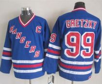 New York Rangers -99 Wayne Gretzky Blue CCM Heroes of Hockey Alumni Stitched NHL Jersey New York Rangers -99 Wayne Gretzky Blue CCM Heroes of Hockey Alumni Stitched NHL Jersey