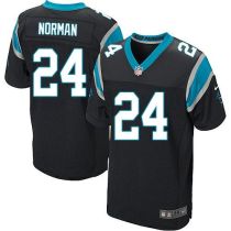 Nike Panthers -24 Josh Norman Black Team Color Men's Stitched NFL Elite Jersey Nike Panthers -24 Josh Norman Black Team Color Men's Stitched NFL Elite Jersey