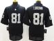 Nike Oakland Raiders #81 Tim Brown Black Team Color Men's Stitched NFL Elite Jersey