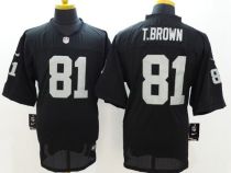 Nike Oakland Raiders #81 Tim Brown Black Team Color Men's Stitched NFL Elite Jersey Nike Oakland Raiders #81 Tim Brown Black Team Color Men's Stitched NFL Elite Jersey