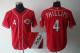 MLB Cincinnati Reds -4 Brandon Phillips Stitched Red Autographed Jersey