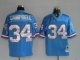 Mitchell & Ness Oilers -34 Earl Campbell Baby Blue Stitched Throwback NFL Jersey
