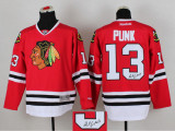 Autographed Chicago Blackhawks -13 Dan Carcillo Red Stitched NHL Jersey
