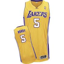 Los Angeles Lakers -5 Robert Horry Gold Throwback Stitched NBA Jersey Los Angeles Lakers -5 Robert Horry Gold Throwback Stitched NBA Jersey