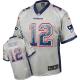 Nike New England Patriots -12 Tom Brady Grey Mens Stitched NFL Elite Drift Fashion Jersey