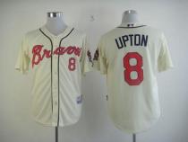 Atlanta Braves #8 Justin Upton Cream Alternate Cool Base Stitched MLB Jersey Atlanta Braves #8 Justin Upton Cream Alternate Cool Base Stitched MLB Jersey