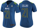 WOMEN'S NFC 2017 PRO BOWL NEW YORK GIANTS #21 LANDON COLLINS BLUE GAME JERSEY