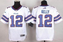 Nike Buffalo Bills -12 Jim Kelly White Stitched NFL New Elite Jersey Nike Buffalo Bills -12 Jim Kelly White Stitched NFL New Elite Jersey