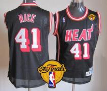 Miami Heat -41 Glen Rice Black Hardwood Classics Nights Finals Patch Stitched NBA Jersey Miami Heat -41 Glen Rice Black Hardwood Classics Nights Finals Patch Stitched NBA Jersey