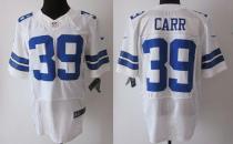 Nike Dallas Cowboys #39 Brandon Carr White Men's Stitched NFL Elite Jersey