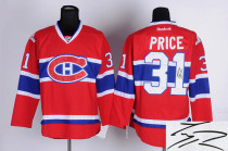 Autographed Montreal Canadiens -31 Carey Price Stitched Red New CA NHL Jersey Autographed Montreal Canadiens -31 Carey Price Stitched Red New CA NHL Jersey
