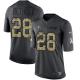 Arizona Cardinals -28 Justin Bethel Nike Anthracite 2016 Salute to Service Jersey