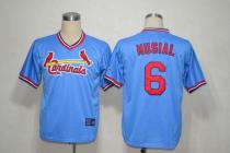 Mitchell And Ness St Louis Cardinals #6 Stan Musial Light Blue Throwback Stitched MLB Jersey Mitchell And Ness St Louis Cardinals #6 Stan Musial Light Blue Throwback Stitched MLB Jersey