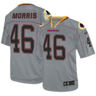Nike Redskins -46 Alfred Morris Lights Out Grey Stitched NFL Elite Jersey