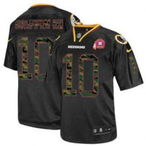 Nike Redskins -10 Robert Griffin III Black With 80TH Patch Stitched NFL Elite Camo Fashion Jersey Nike Redskins -10 Robert Griffin III Black With 80TH Patch Stitched NFL Elite Camo Fashion Jersey