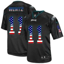 Nike Philadelphia Eagles -11 Carson Wentz Black Stitched NFL Elite USA Flag Fashion Jersey Nike Philadelphia Eagles -11 Carson Wentz Black Stitched NFL Elite USA Flag Fashion Jersey