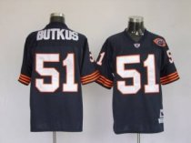 Mitchell and Ness Bears -51 Dick Butkus Blue With Big Number Bear Patch Stitched Throwback NFL Jerse Mitchell and Ness Bears -51 Dick Butkus Blue With Big Number Bear Patch Stitched Throwback NFL Jerse