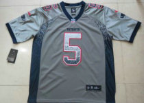 2013 New Nike New England Patriots 5 Tebow Drift Fashion Grey Elite Jersey 2013 New Nike New England Patriots 5 Tebow Drift Fashion Grey Elite Jersey