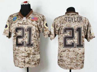 NEW Washington Redskins -21 Sean Taylor Camo NFL Elite USMC Jersey(USA)