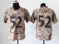 Nike Ravens -52 Ray Lewis Camo Men's Stitched NFL New Elite USMC Jersey