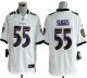 Nike Ravens -55 Terrell Suggs White Stitched NFL Game Jersey