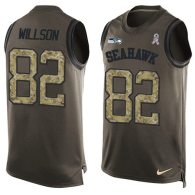 Nike Seahawks -82 Luke Willson Green Stitched NFL Limited Salute To Service Tank Top Jersey