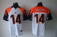 Nike Bengals -14 Andy Dalton White Stitched NFL Elite Jersey