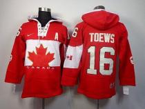 Olympic CA 16 Jonathan Toews Red Sawyer Hooded Sweatshirt Stitched NHL Jersey Olympic CA 16 Jonathan Toews Red Sawyer Hooded Sweatshirt Stitched NHL Jersey