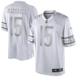 Nike Chicago Bears -15 Brandon Marshall Silver Grey