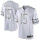 Nike Chicago Bears -15 Brandon Marshall Silver Grey