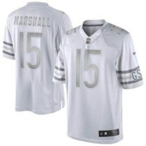 Nike Chicago Bears -15 Brandon Marshall Silver Grey Nike Chicago Bears -15 Brandon Marshall Silver Grey