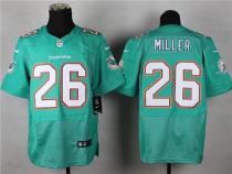 Nike Miami Dolphins #26 Lamar Miller Aqua Green Team Color Men's Stitched NFL New Elite Jersey Nike Miami Dolphins #26 Lamar Miller Aqua Green Team Color Men's Stitched NFL New Elite Jersey