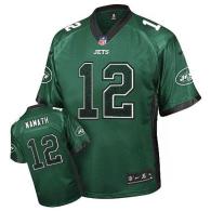 Nike New York Jets -12 Joe Namath Green Team Color Men's Stitched NFL Elite Drift Fashion Jersey