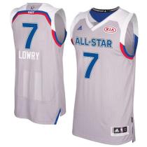 Toronto Raptors -7 Kyle Lowry Gray 2017 All Star Stitched NBA Jersey Toronto Raptors -7 Kyle Lowry Gray 2017 All Star Stitched NBA Jersey