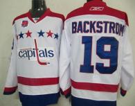 Washington Capitals -19 Nicklas Backstrom White 2011 Winter Classic Vintage 40th Anniversary Stitche