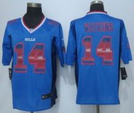 2015 New Nike Buffalo Bills -14 Sammy Watkins Pro Line Blue Fashion Strobe Jersey